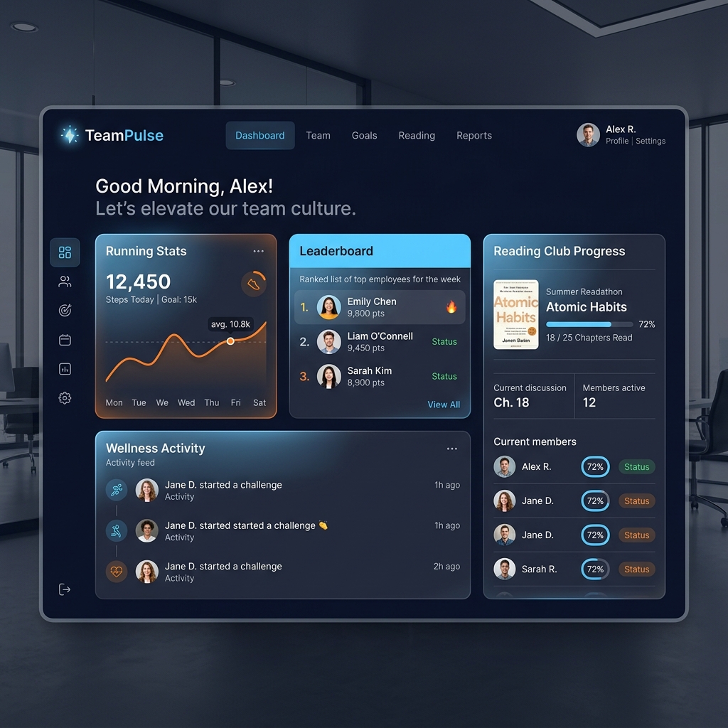 CultureTracker Application Interface Dashboard